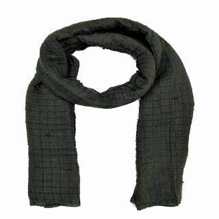 Designer Crush Diamond Studded Stole - Grey									